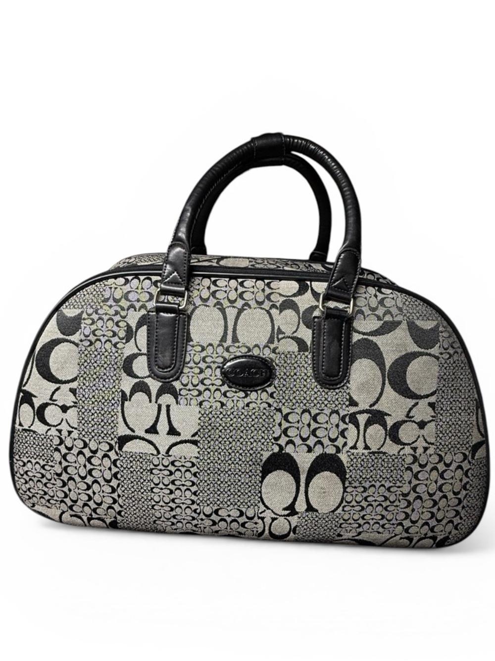Vintage Carry-On Bag With Pulling Handle & Wheels